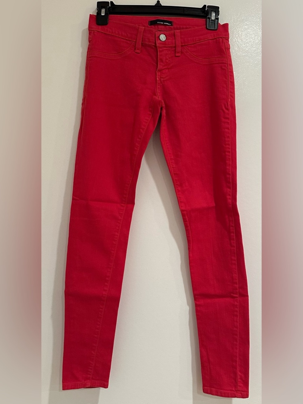 Flying Monkey Bright Red Skinny Jeans Size 3